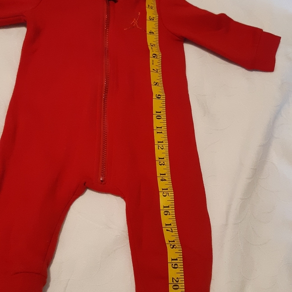 Jordan Jumpsuits Hooded Coverall, Baby Boy Gym Red, Size 9 Months 22" Long - Picture 6 of 16